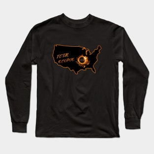 Total Eclipse 2024 United State Long Sleeve T-Shirt